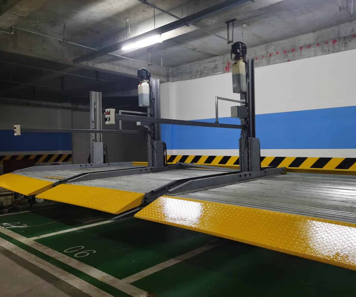地下室兩柱升降式機(jī)械立體車庫 地下室兩柱升降式機(jī)械立體車庫